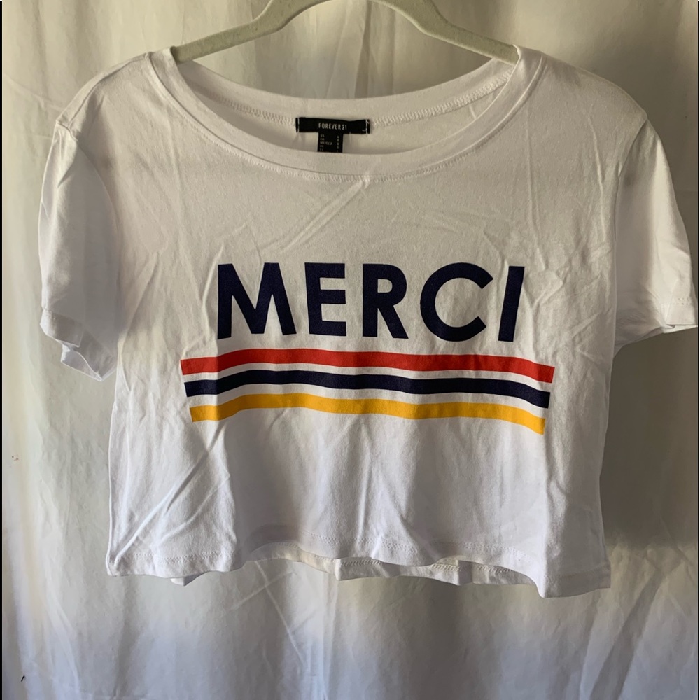 forever 21 “merci” tshirt